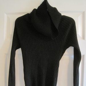 INC INTERNATIONAL CONCEPTS BLACK RIBBED COWL NECK SWEATER XL NWT $79.00